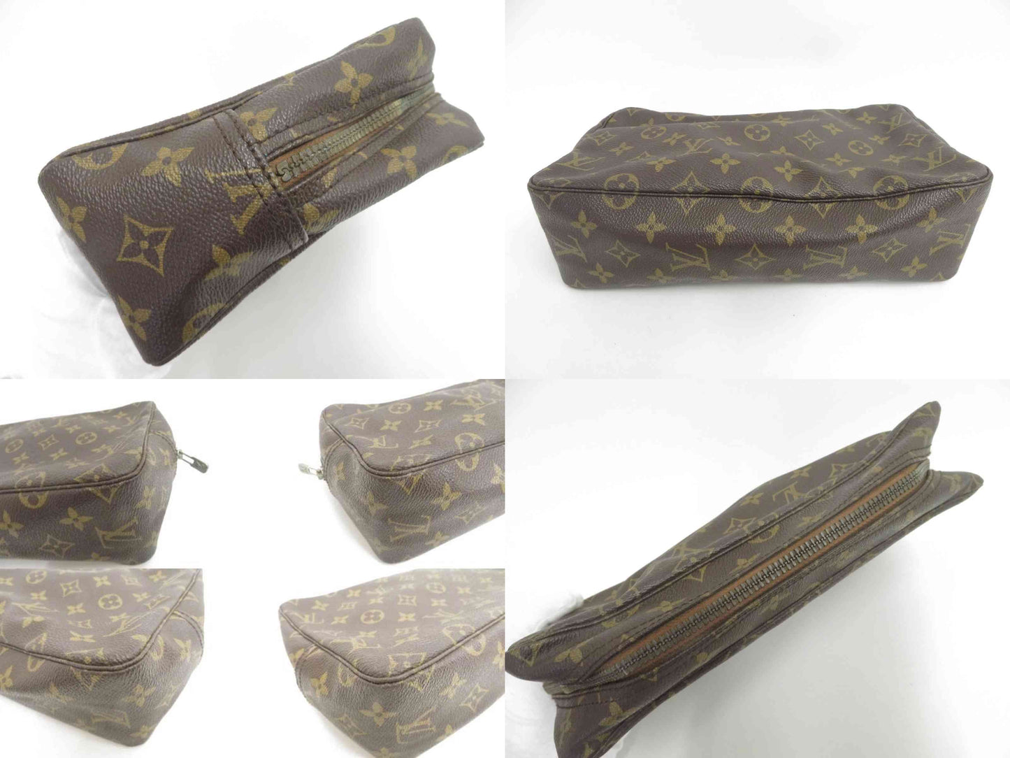 $600 1985 Louis Vuitton Monogram Trousse Toilette 28 Clutch Pouch Bag 851