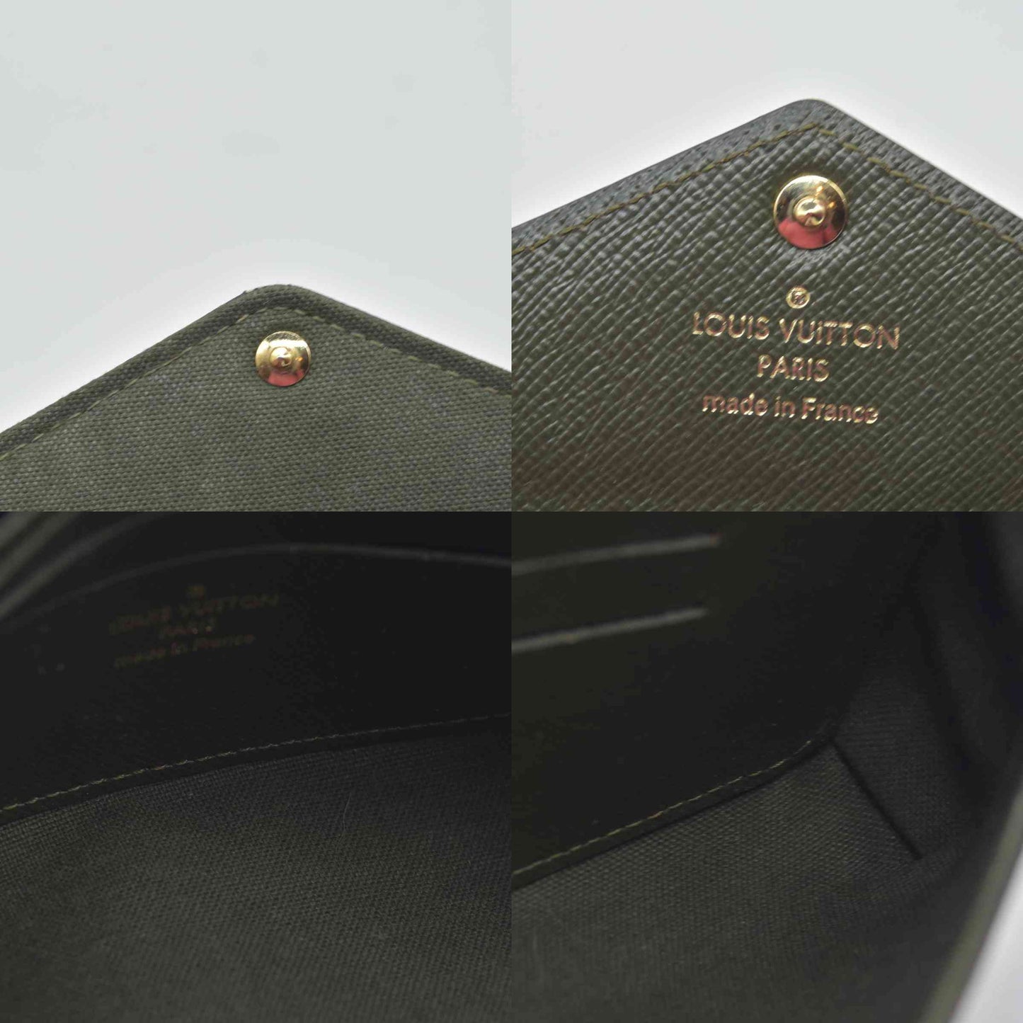 $1760 Louis Vuitton  Monogram Felicie Strap & Go Kaki