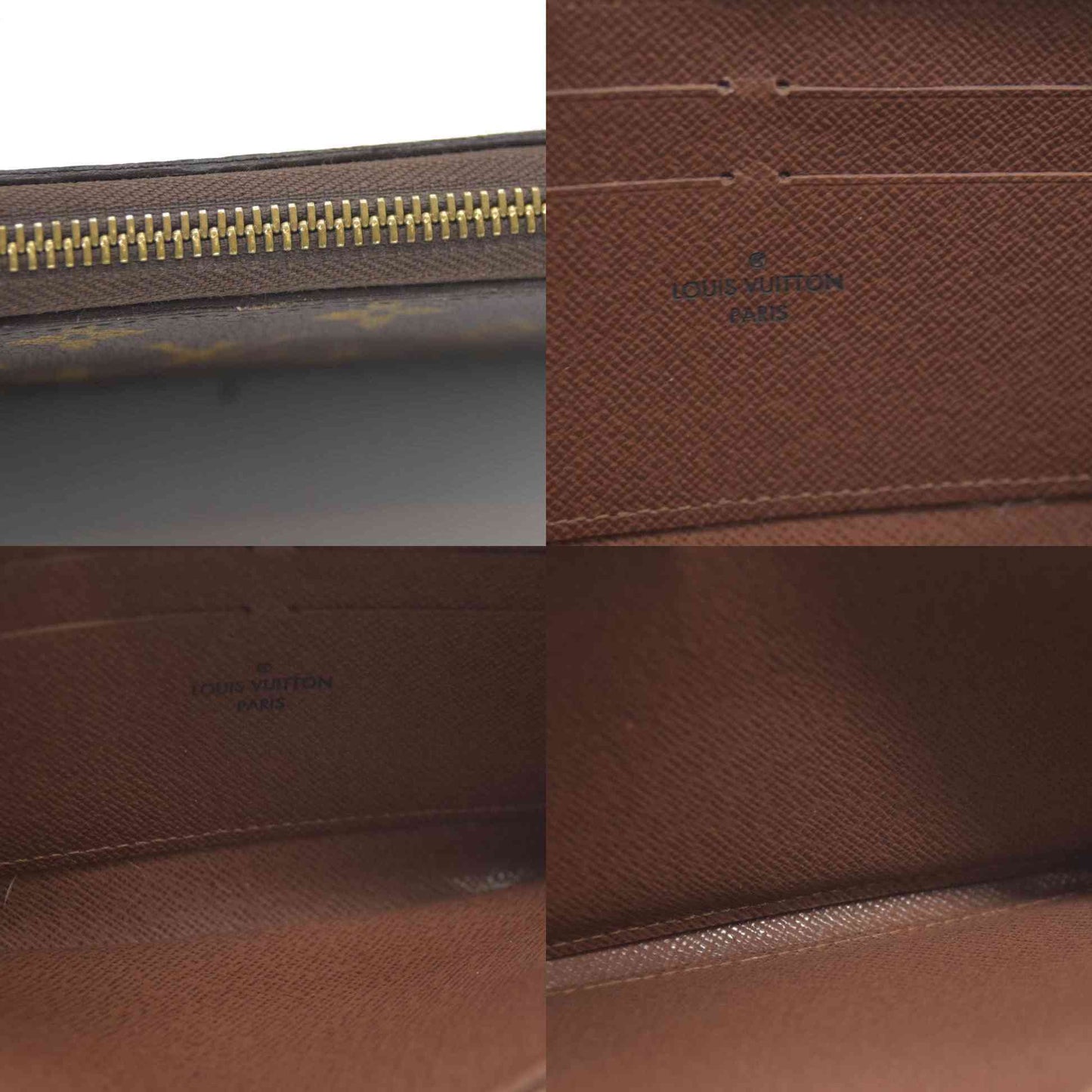 AUCTION $915 Louis Vuitton Monogram Zippy Wallet