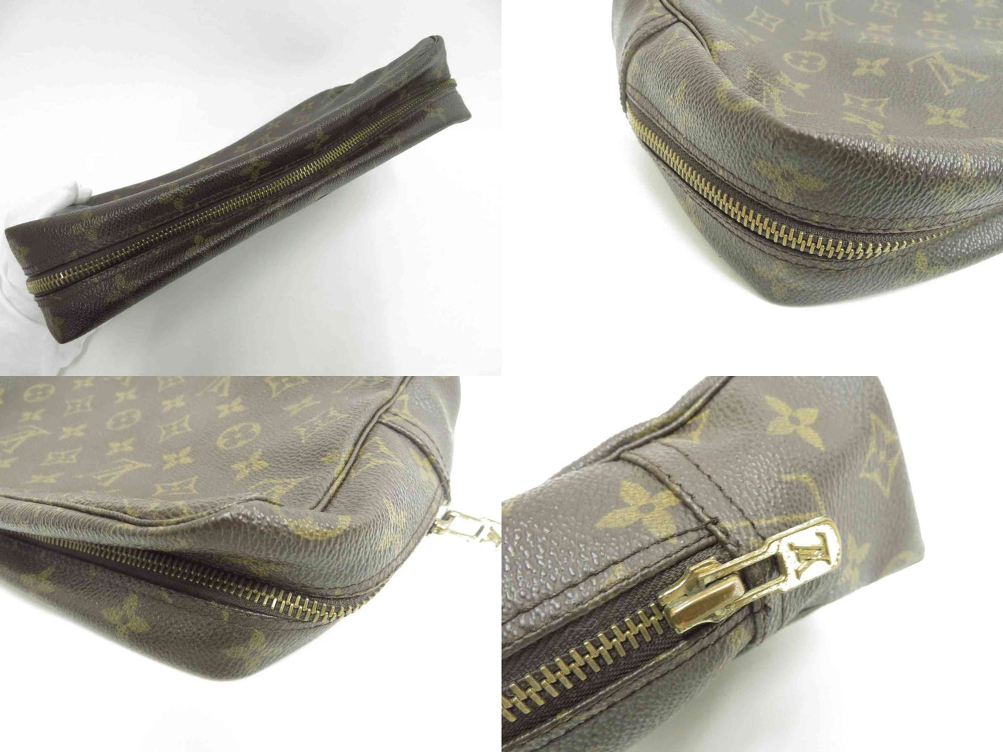 $600 1988 Louis Vuitton Monogram Trousse Toilette 28 Clutch Pouch Bag 884NO