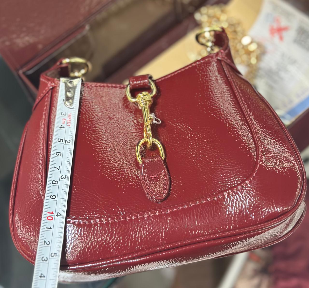 G-U-C-C-I Jackie Notte Mini Women Bag | With Double Brand Box & Dust Bag (Red)