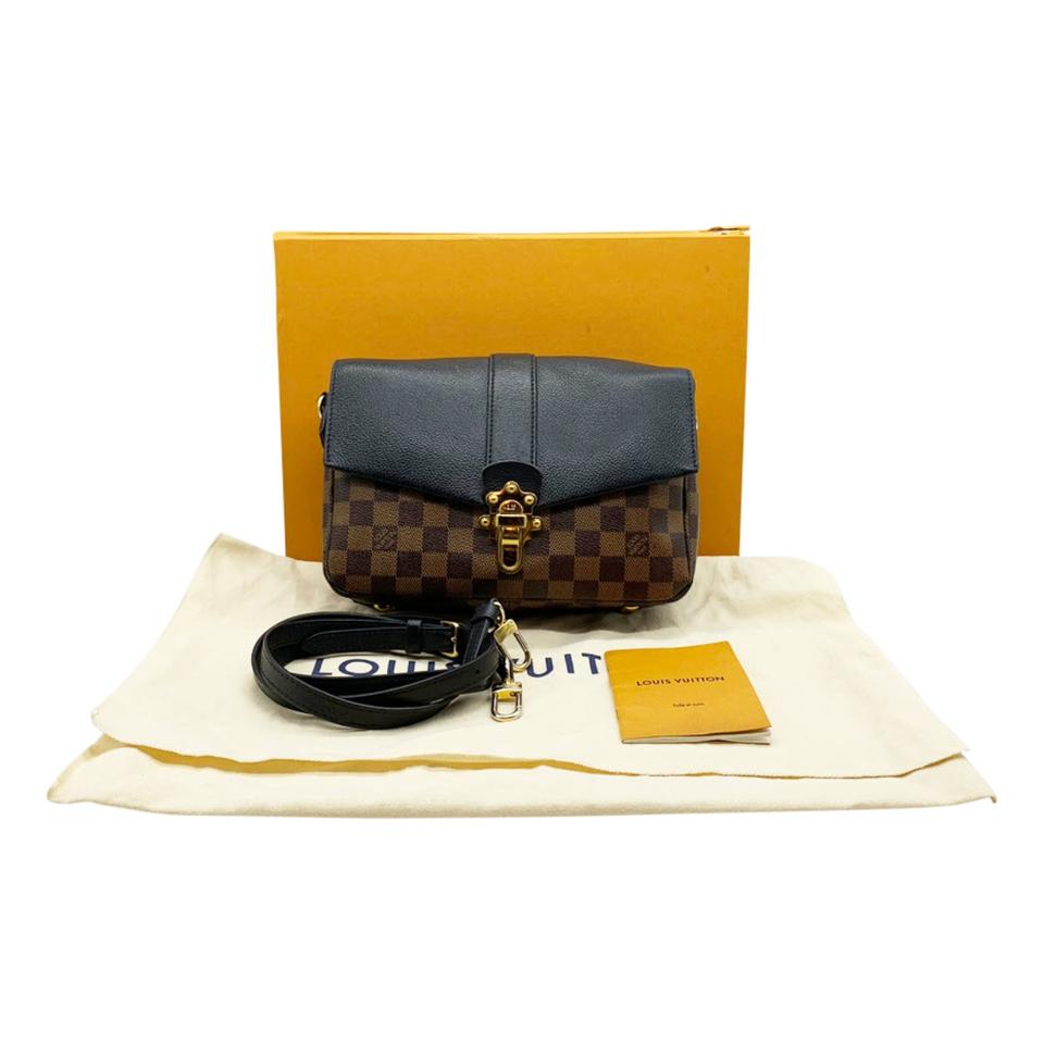 Louis Vuitton Clapton Black Damier Ébène Canvas Cross Body Bag