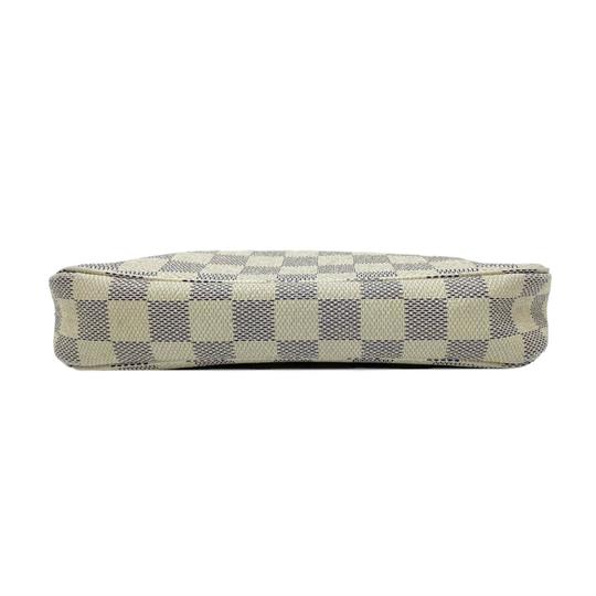 Louis Vuitton Pochette Accessories Pouch Accessoir Nmes White Damier Azur Canvas Shoulder Bag