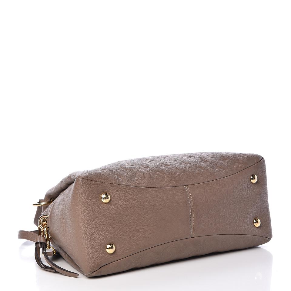 Louis Vuitton Ponthieu Taupe Glace Beige Monogram Empreinte Leather Tote