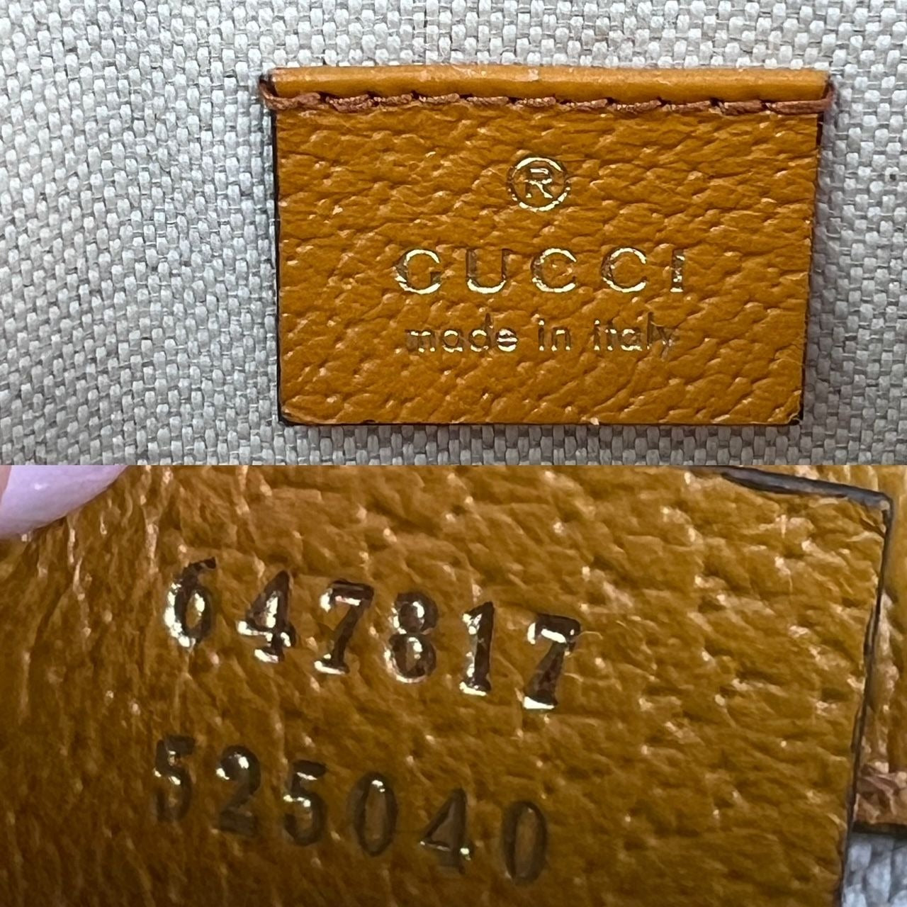 Gucci XKai GG Supreme Slim Vintage Sun Oil Bear Belt Bag