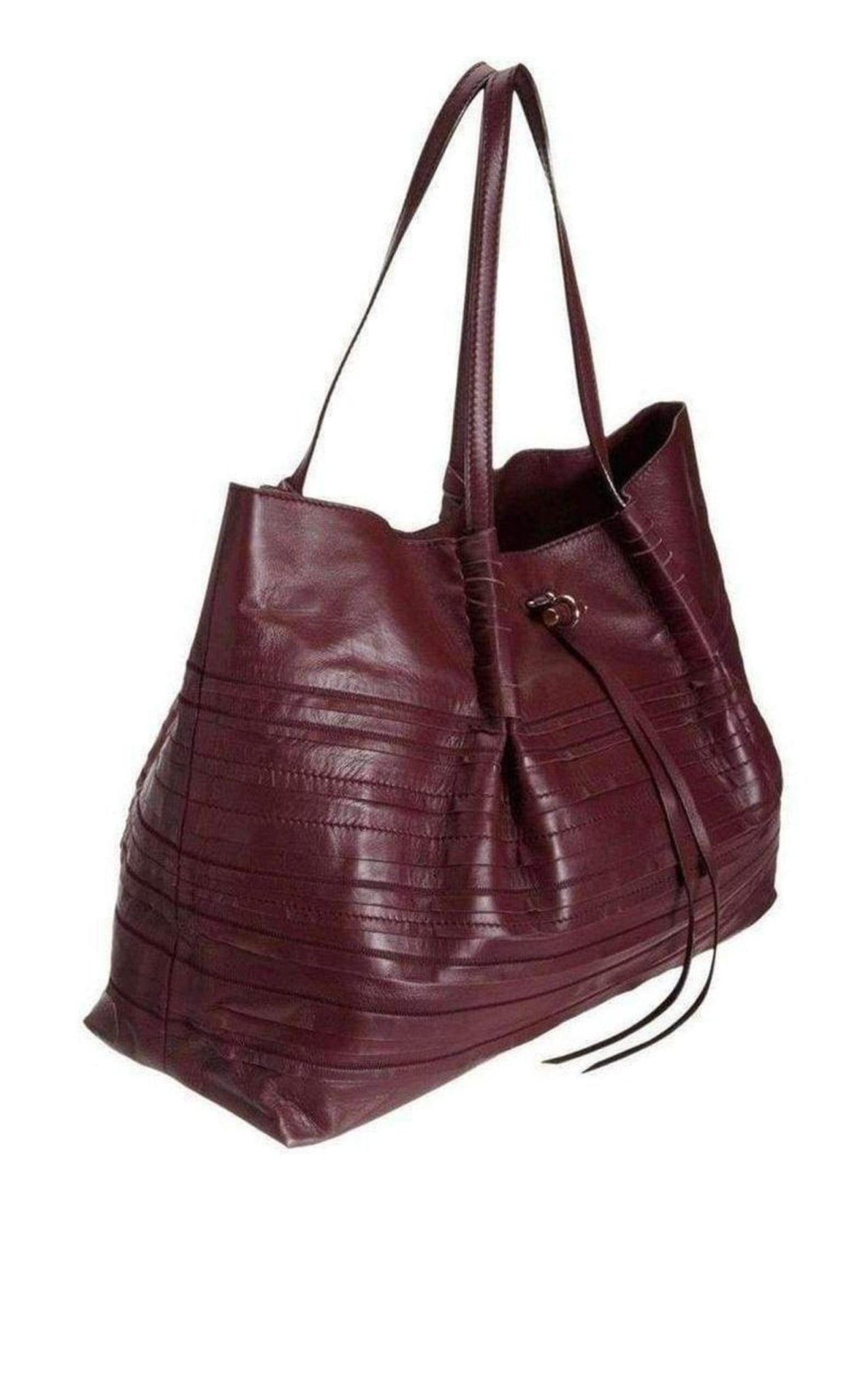 Liane Tiered Large Leather Tote Bag