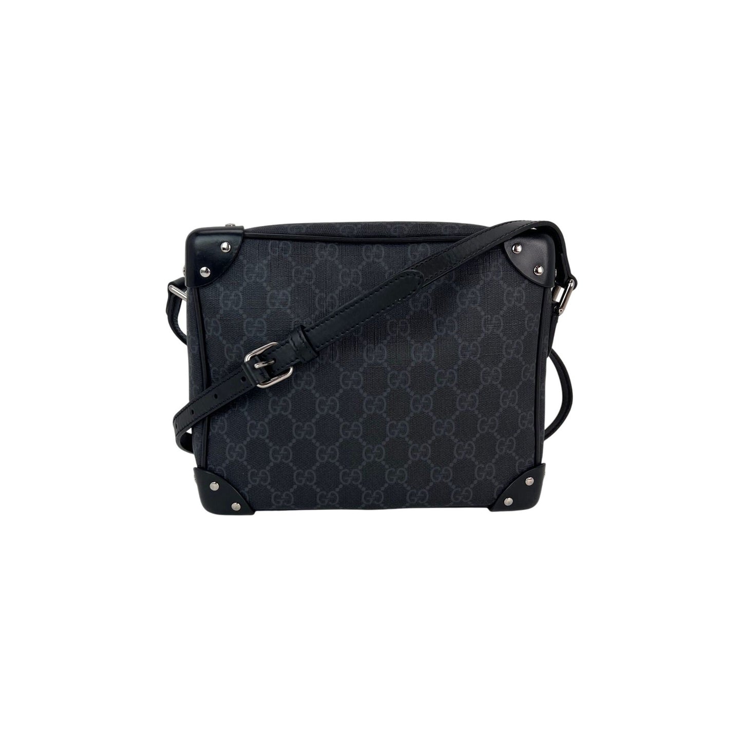 Gucci GG Supreme Selleria Messenger Bag