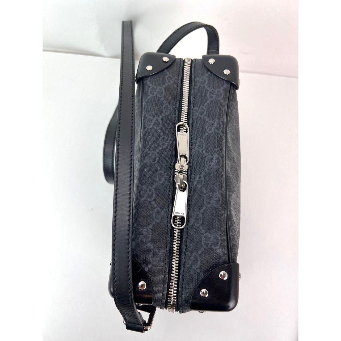 Gucci GG Supreme Selleria Messenger Bag
