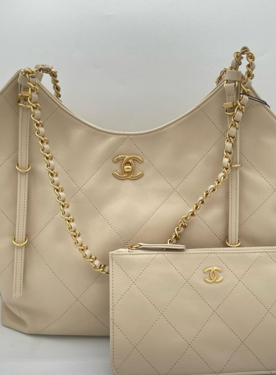 C-H-A-N-E-L 25S MAXI TOTE BAG – Women Bag (Off White)