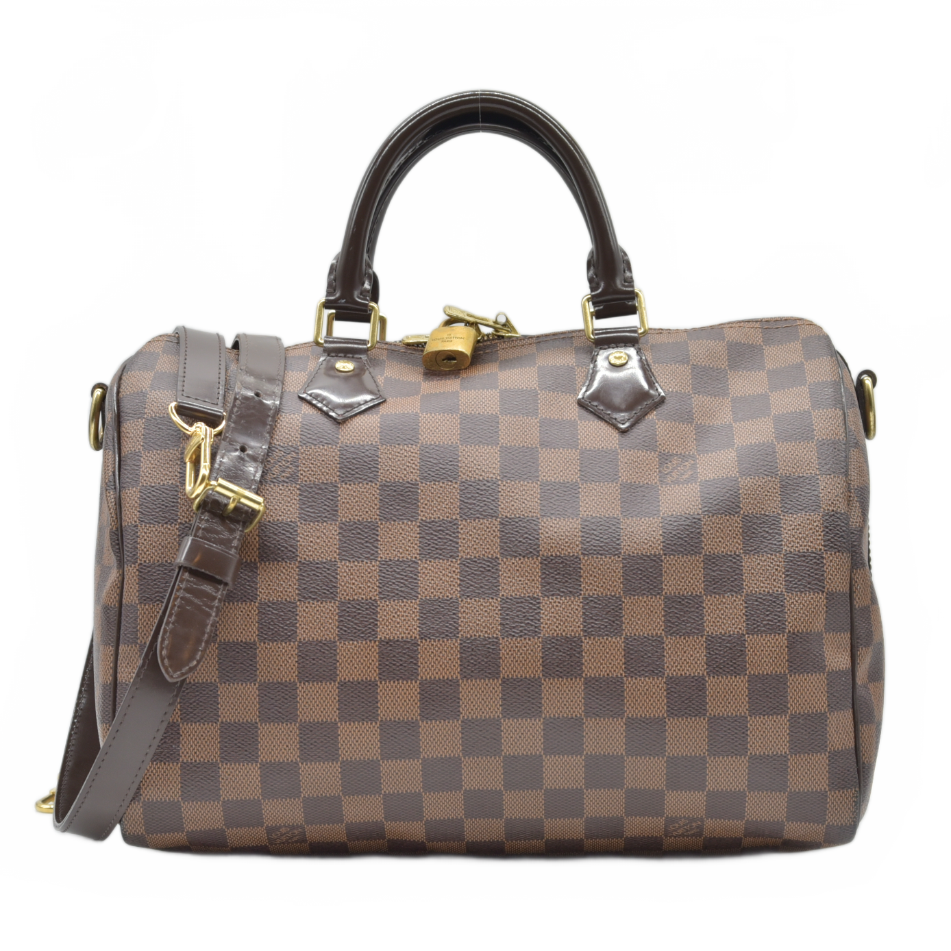 $1980 Louis Vuitton  Damier Ebene Speedy Bandouliere 30 2015 SD3145