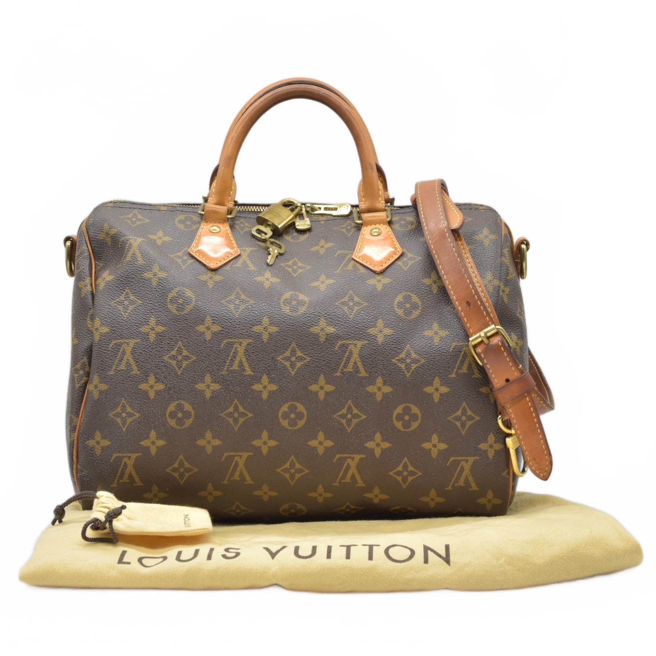 $1980 2015 Louis Vuitton  LV Monogram Speedy Bandouliere 30 SD2155
