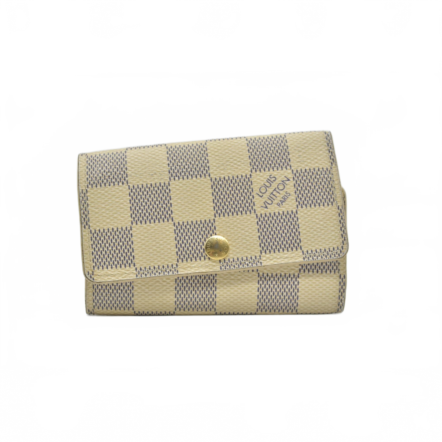 $345 LOUIS VUITTON Damier Azur Multicles 6 Ring Key Case