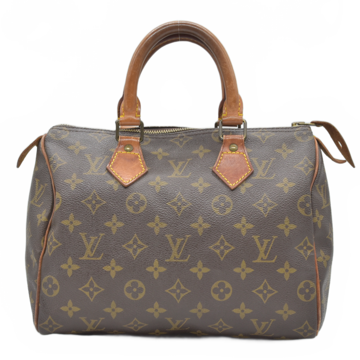 1987 $1550 Louis Vuitton LV Hand Bag Speedy 25 Brown Monogram MI874