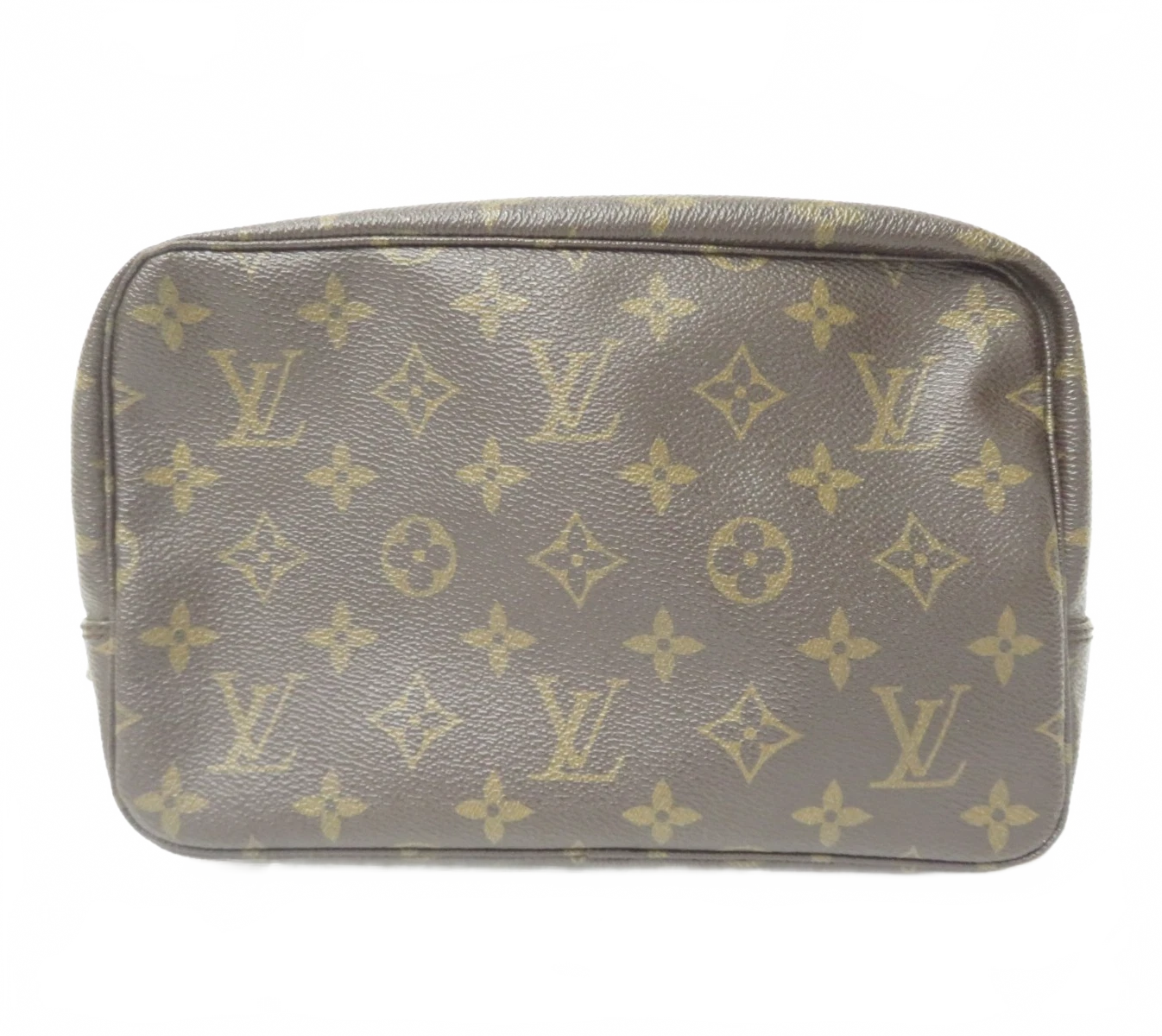 Authentic Louis Vuitton Monogram Trousse Toilette 23 Clutch Pouch Bag F#50649