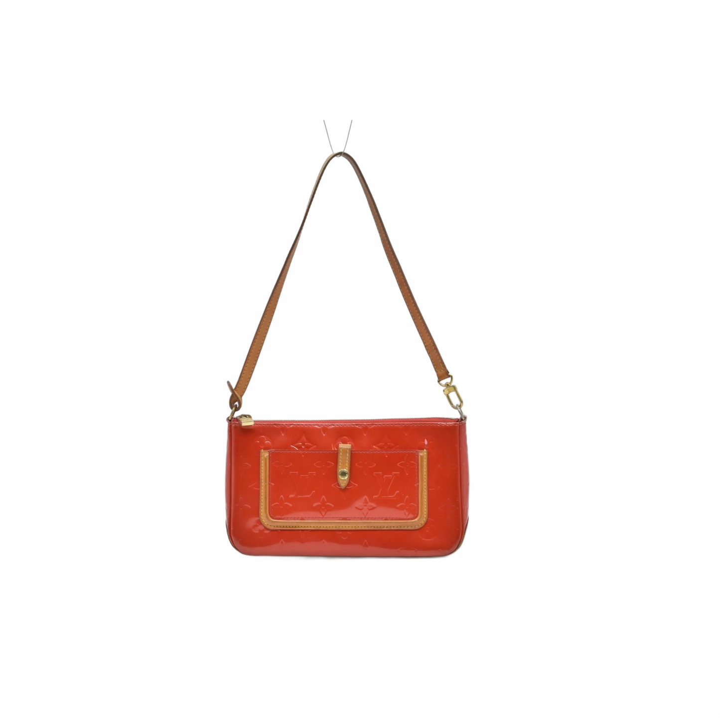 $810 2004 Louis Vuitton Vernis Mallory Square Pink CA1014