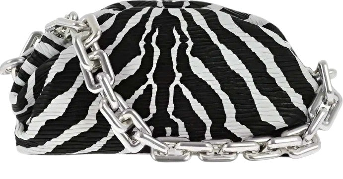 Bottega Veneta Zebra Chain Pouch