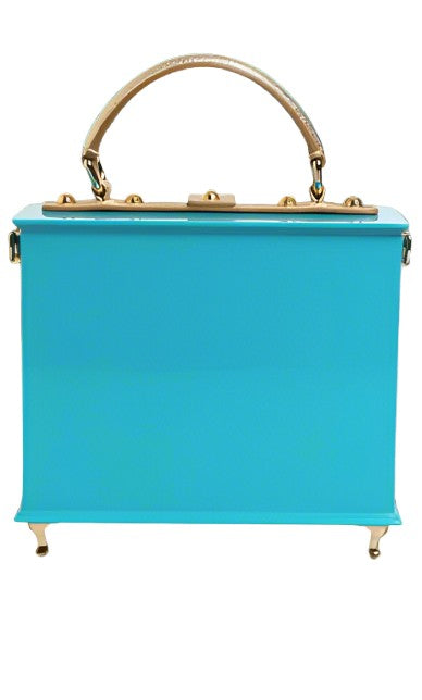 Dolce & Gabbana Turquoise Miss Dolce Top Handle Bag
