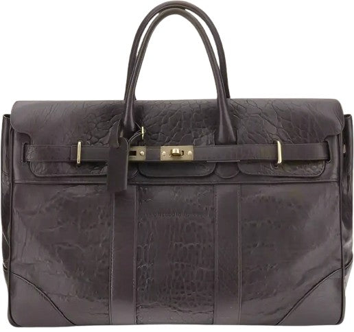 Brunello Cucinelli Men's Leather Country Travel Bag