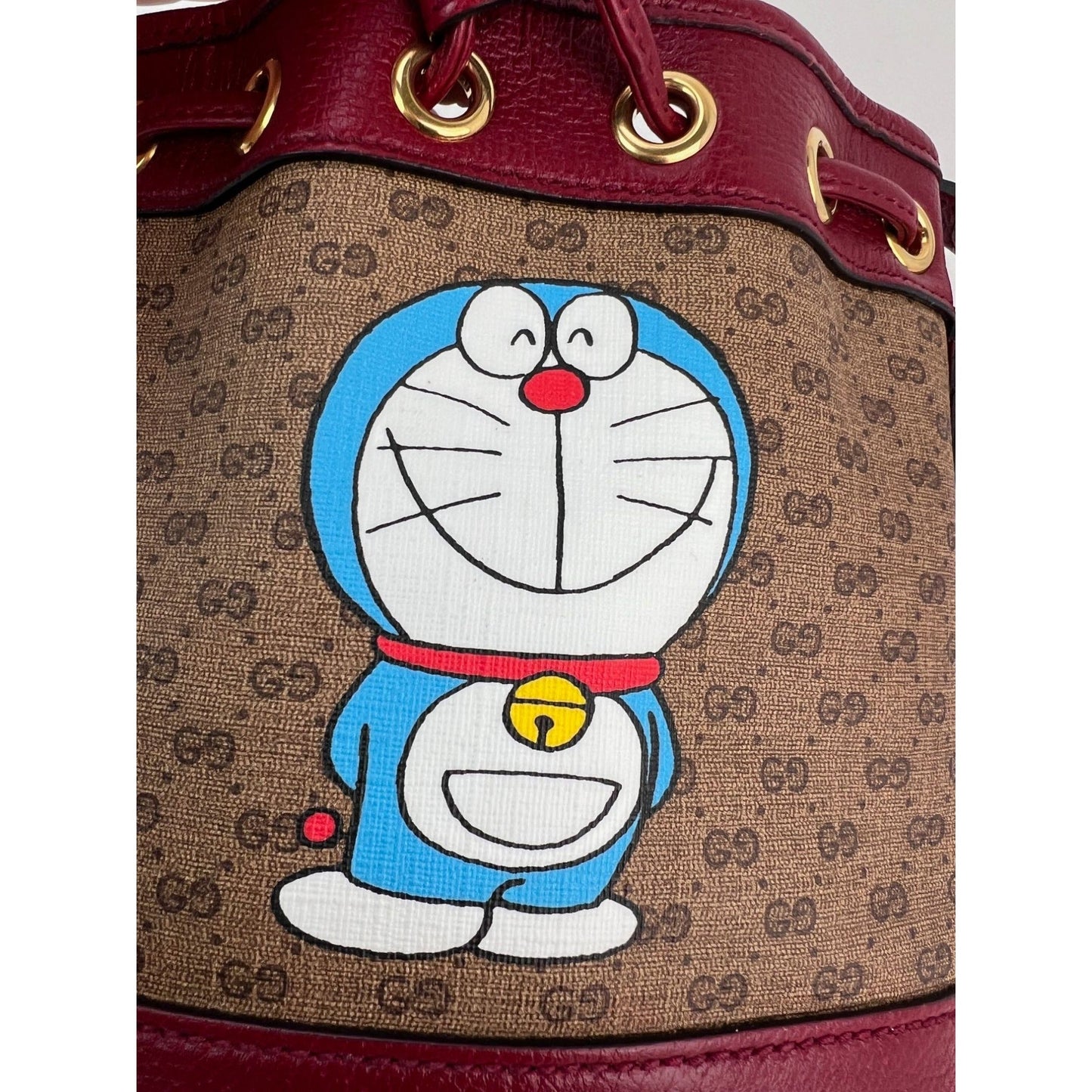Gucci x Doraemon GG Supreme Mini Bucket Bag