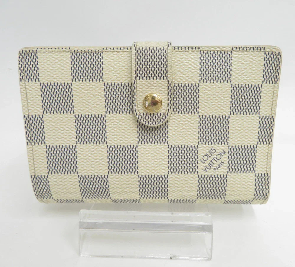 LOUIS VUITTON Damier Azur Porte Monnaie Billets Viennois Wallet