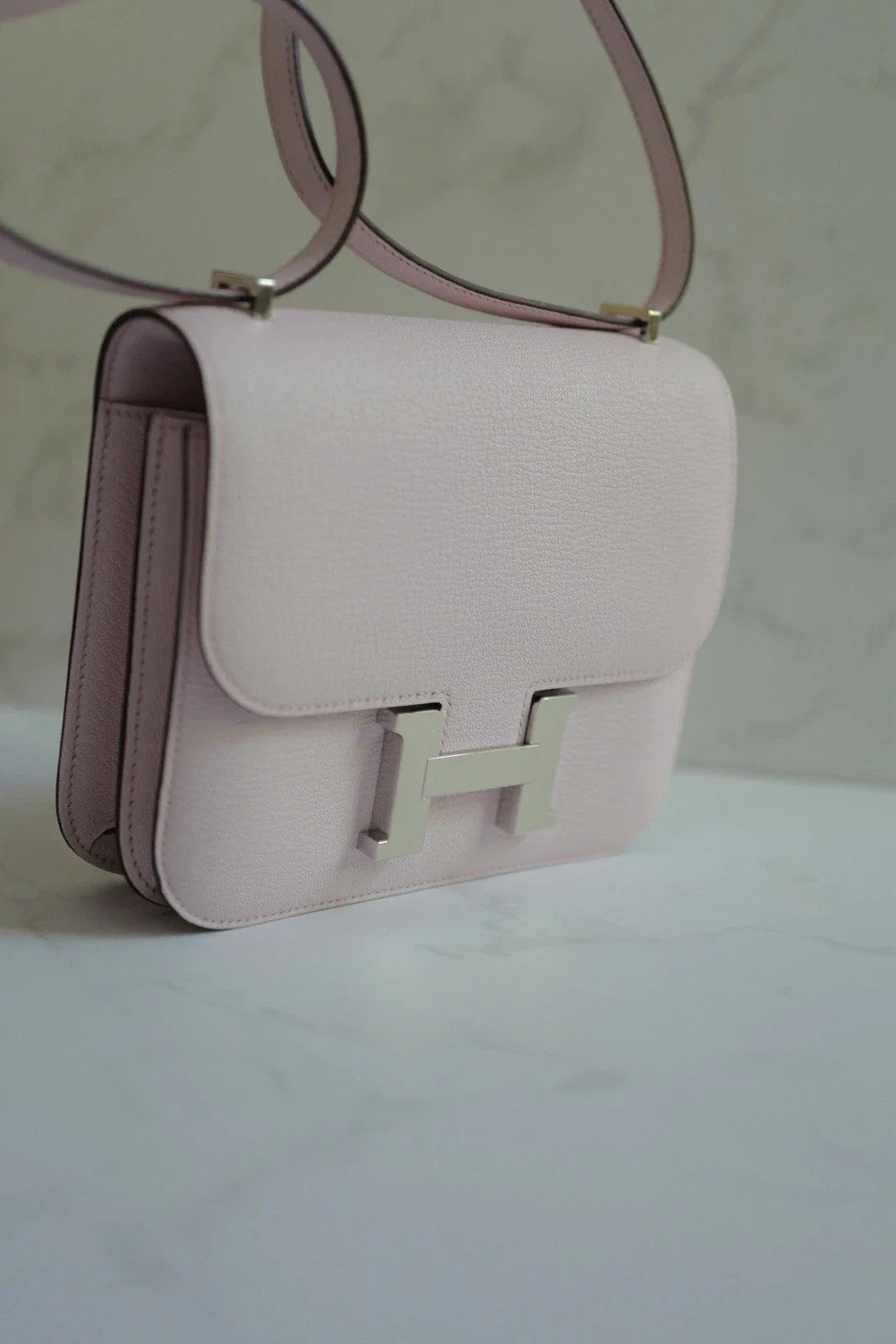 BNIB Hermes Mini Constance 18 Rose Darling Chevre leather with Palladium HW 2025