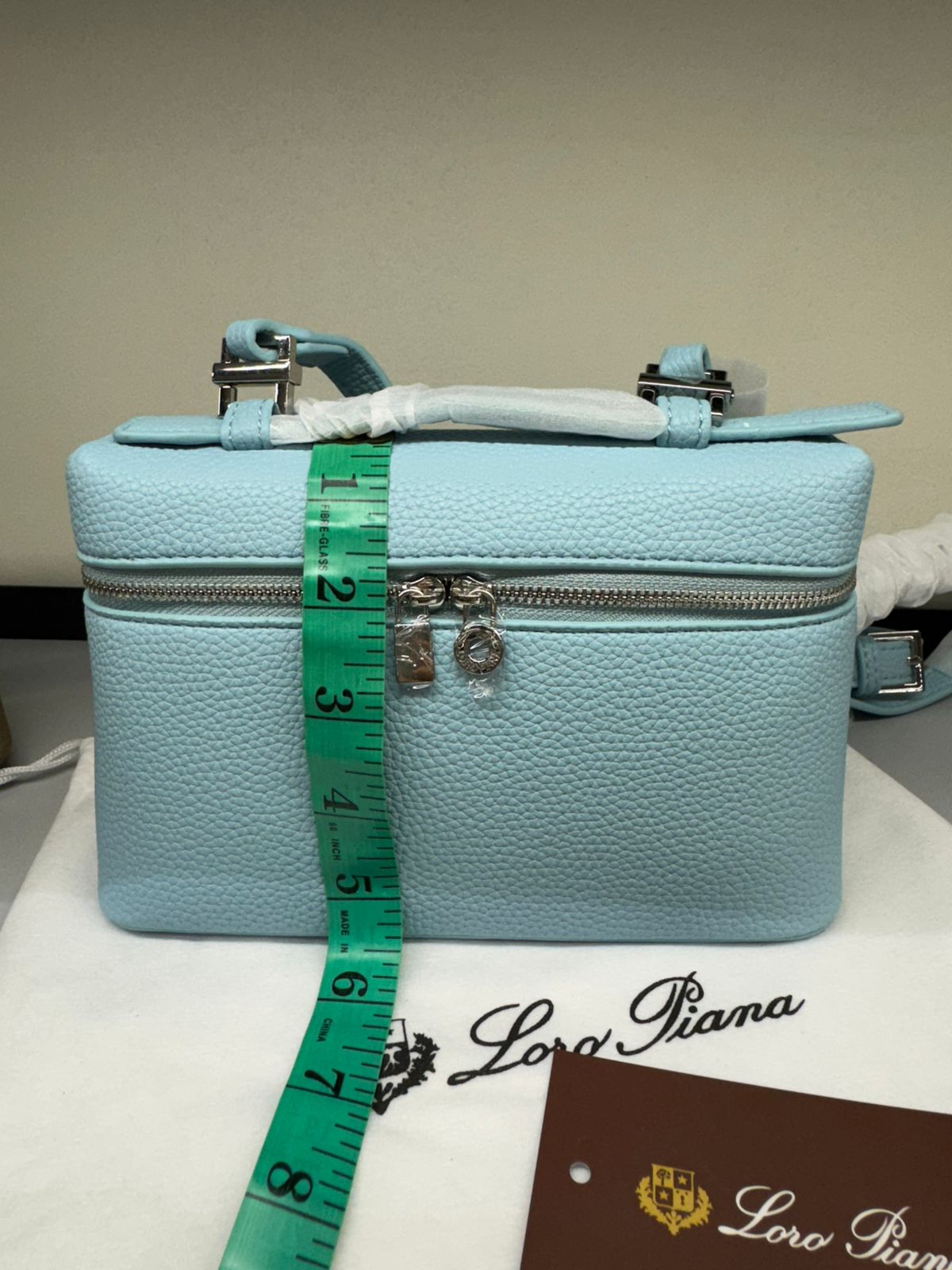 LORO PIANA Extra Pocket L19 Handbag (Sky Blue)