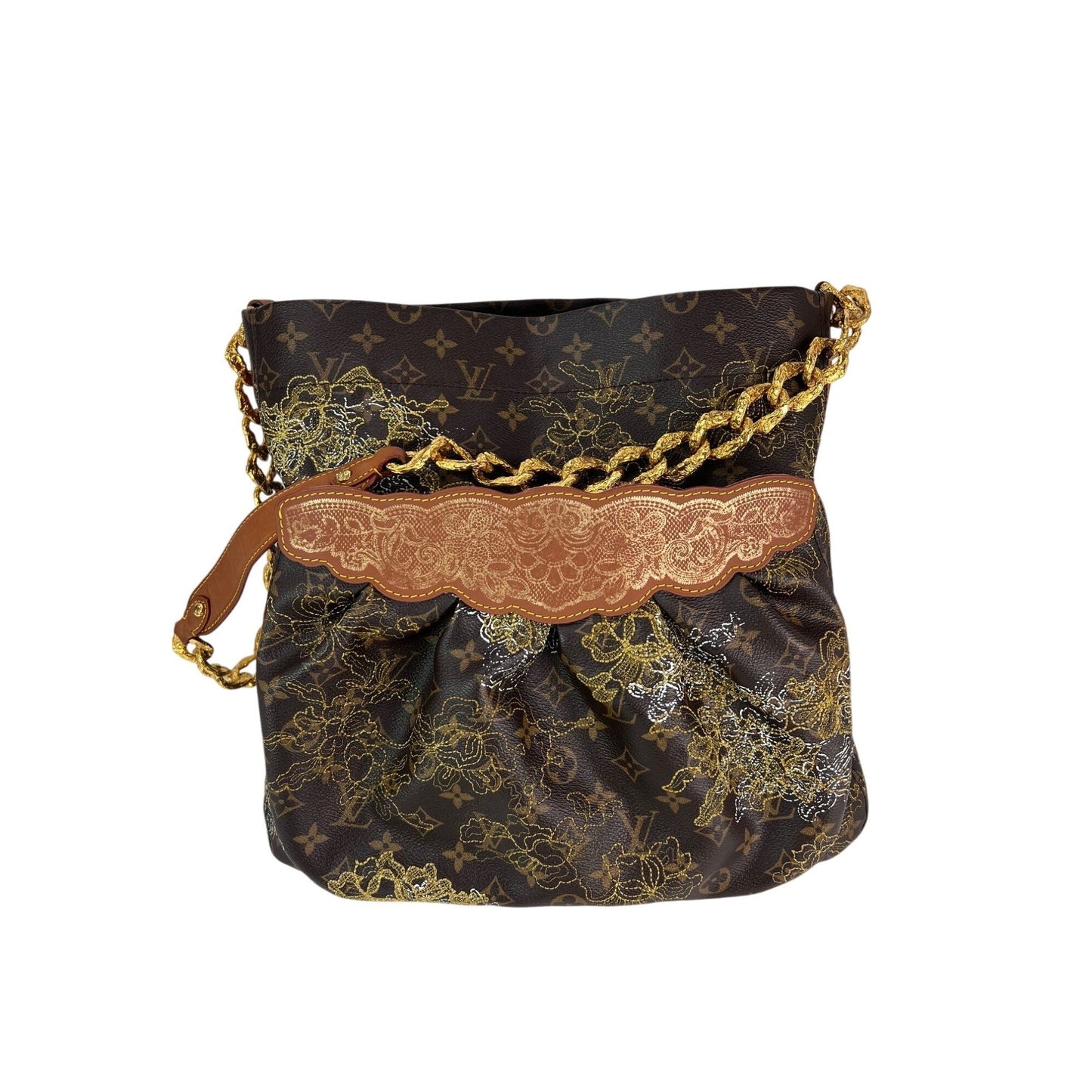 Louis Vuitton Dentelle Fersen Gold Monogram Limited Edition Shoulder Bag