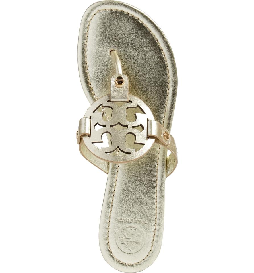 Tory Burch Gold Miller Flip Flop Flats US 4.5