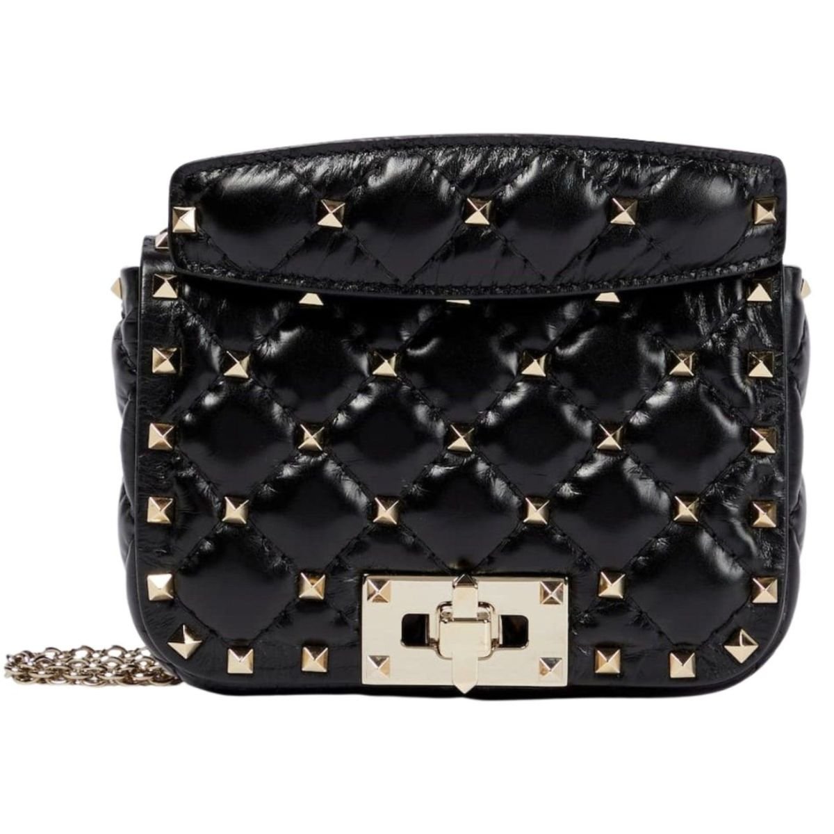 Rockstud Spike Mini Leather Shoulder Bag
